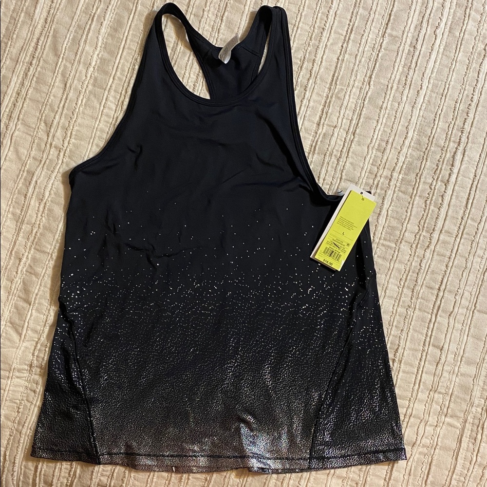 All in Motion Black Racerback Tank Top